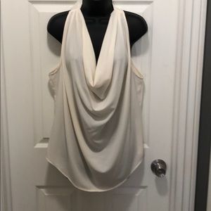 Sleeveless Cowl Neck Blouse